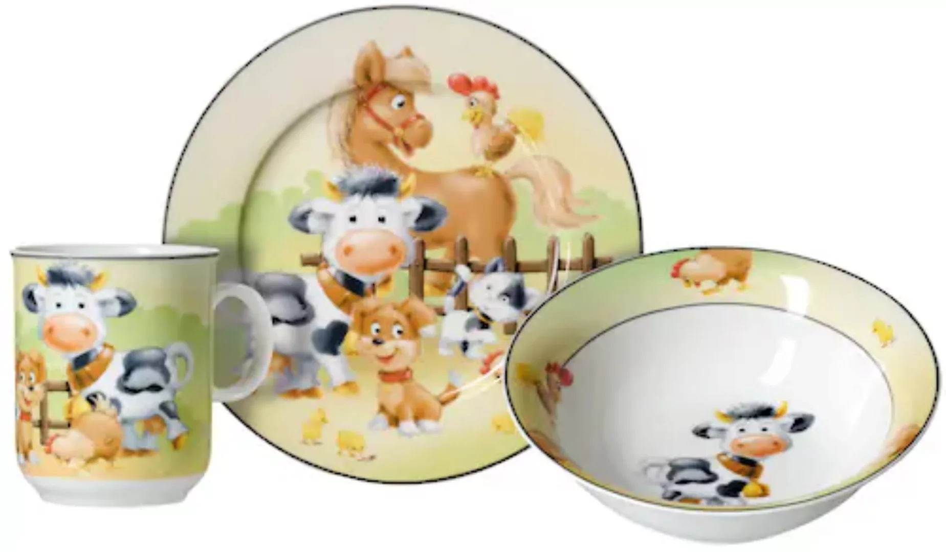 Ritzenhoff & Breker Kindergeschirr-Set »Hoftiere«, (Set, 3 tlg.), im Gesche günstig online kaufen