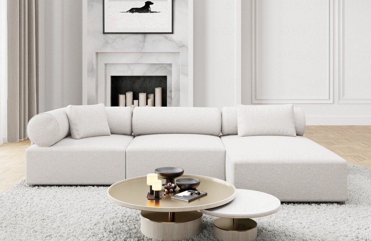 Sofa Dreams Ecksofa Polster Modern Stoff Ecksofa Couch Loungesofa Laguardia günstig online kaufen