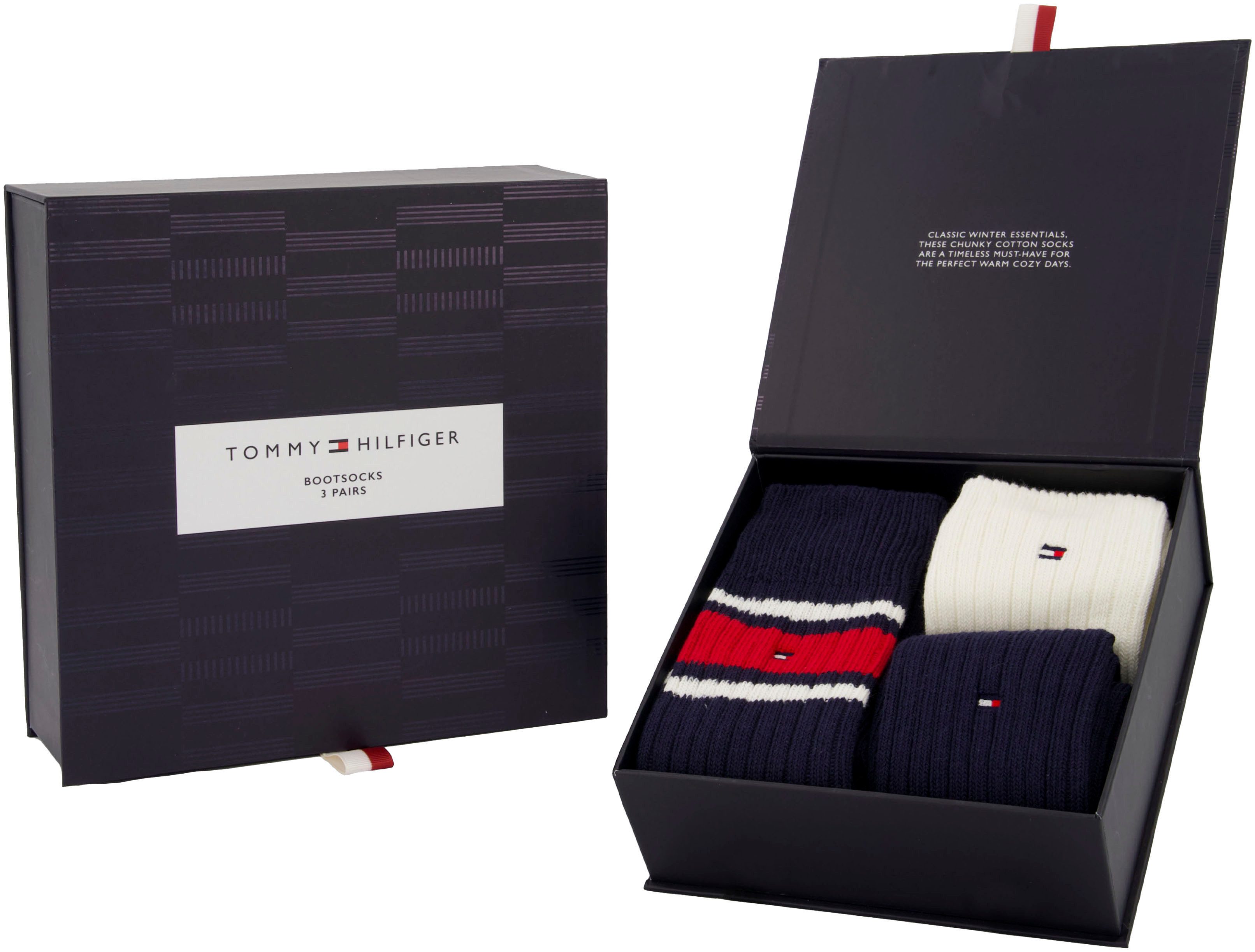 Tommy Hilfiger Socken, (3 Paar), mit dezentem Logo günstig online kaufen
