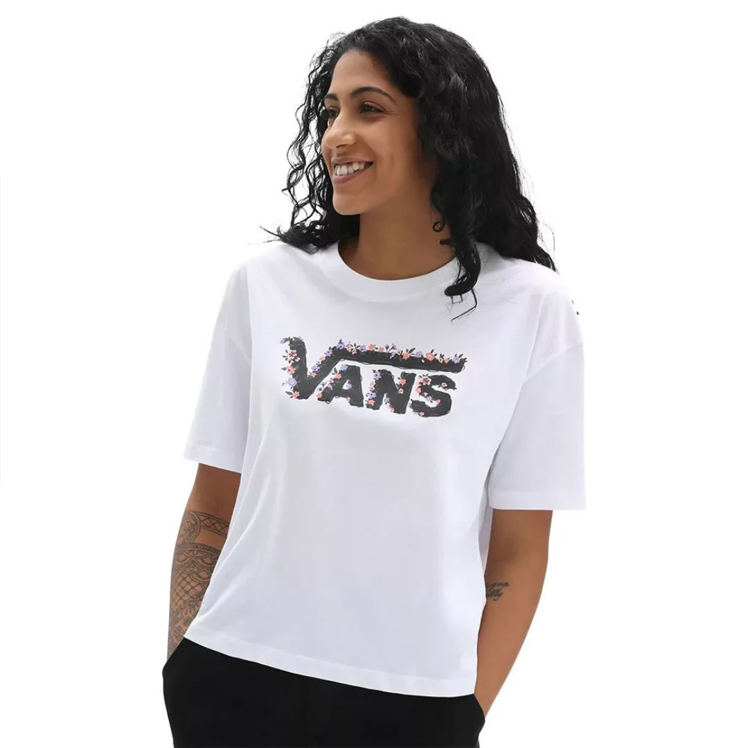 Vans Rose Garden Boxy T-shirt L White günstig online kaufen