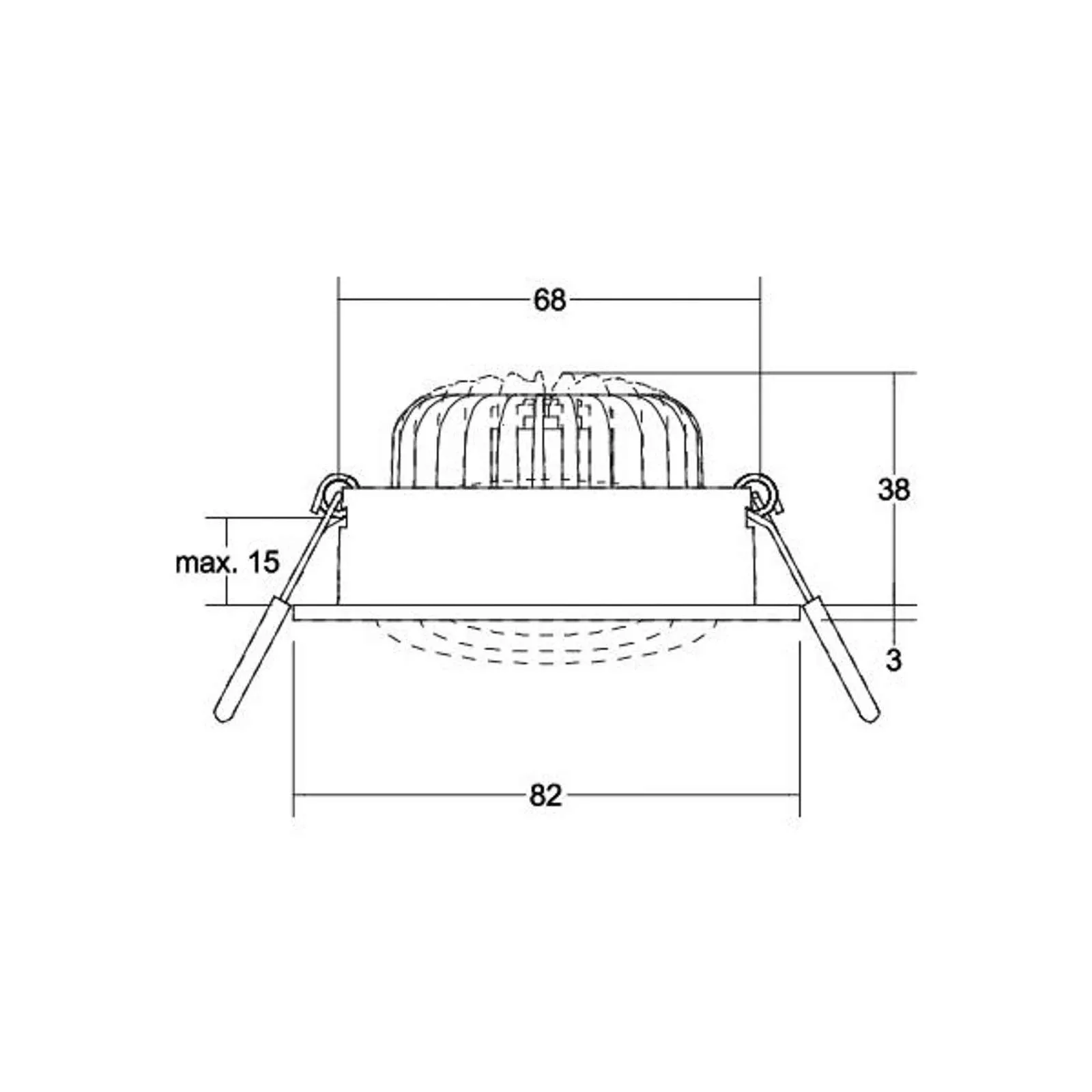 Brumberg LED-Einbaustrahlerset, Phasenabschnitt dimmbar - 40378173 günstig online kaufen