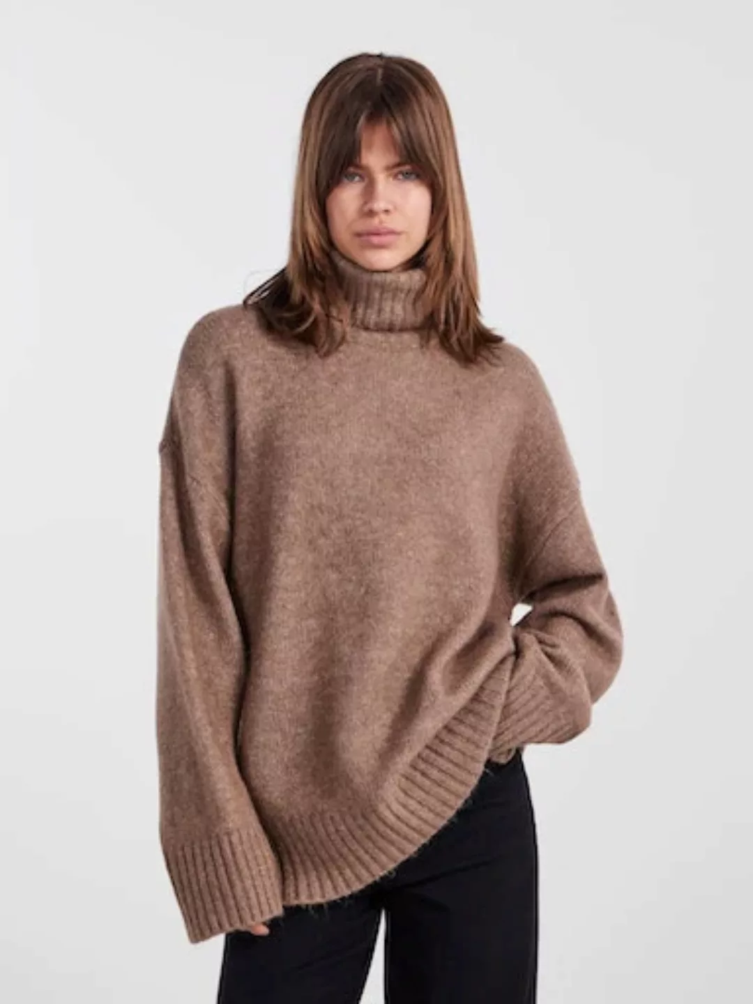 pieces Rollkragenpullover "PCNANCY LS LOOSE ROLL NECK KNIT NOOS BC" günstig online kaufen