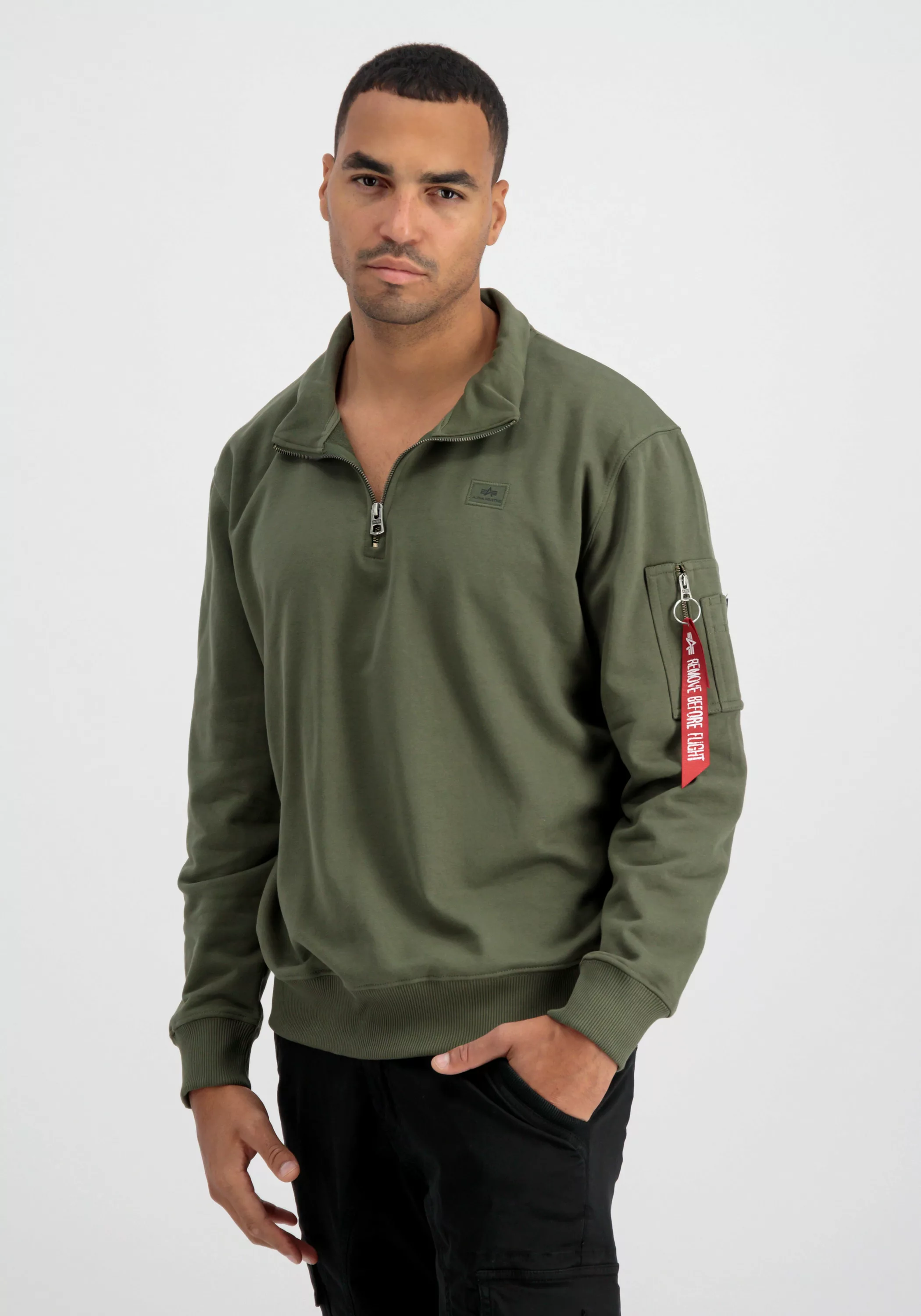 Alpha Industries Sweater "Alpha Industries Men - Sweatshirts X-Fit Half Zip günstig online kaufen