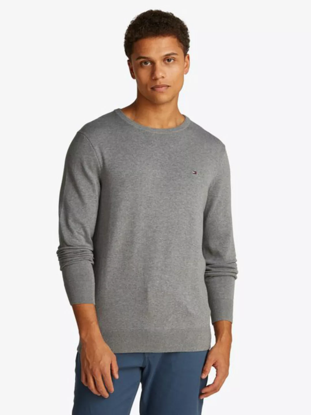 Tommy Hilfiger Rundhalspullover ESSENTIAL COTTON CREW NECK günstig online kaufen