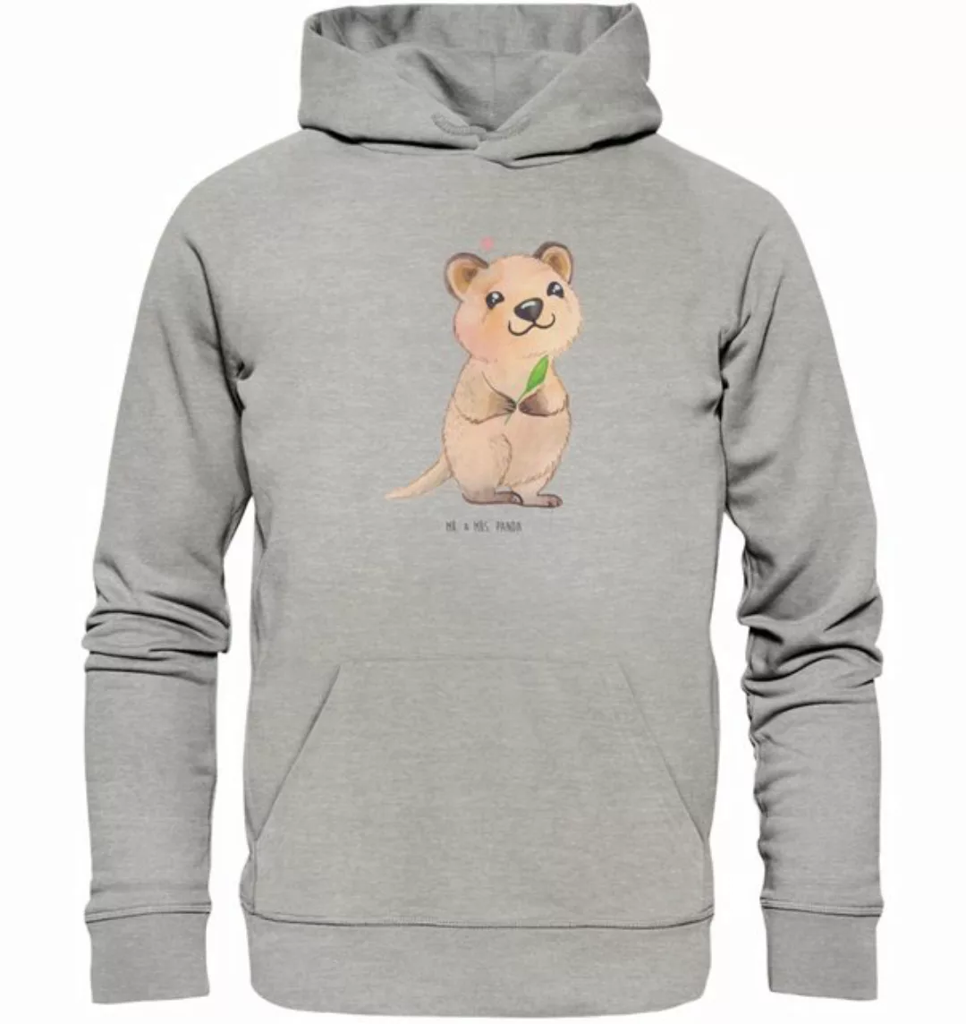 Mr. & Mrs. Panda Hoodie Quokka Happy Größe S - Heather Grey - Geschenk, Fra günstig online kaufen