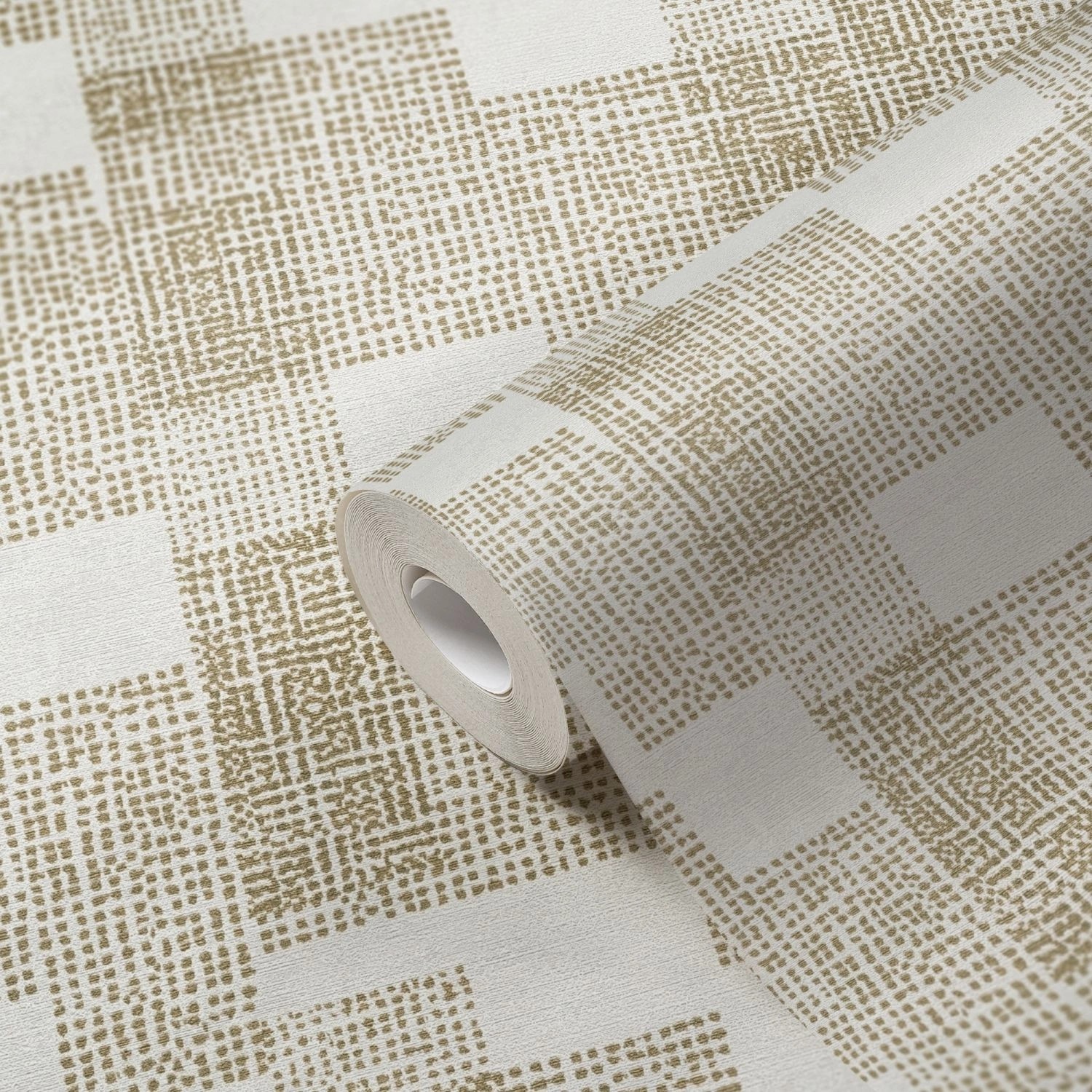 Livingwalls Tapete Geometrisches Motiv Gold und Weiß 53 cm x 10,05 m AS-385 günstig online kaufen