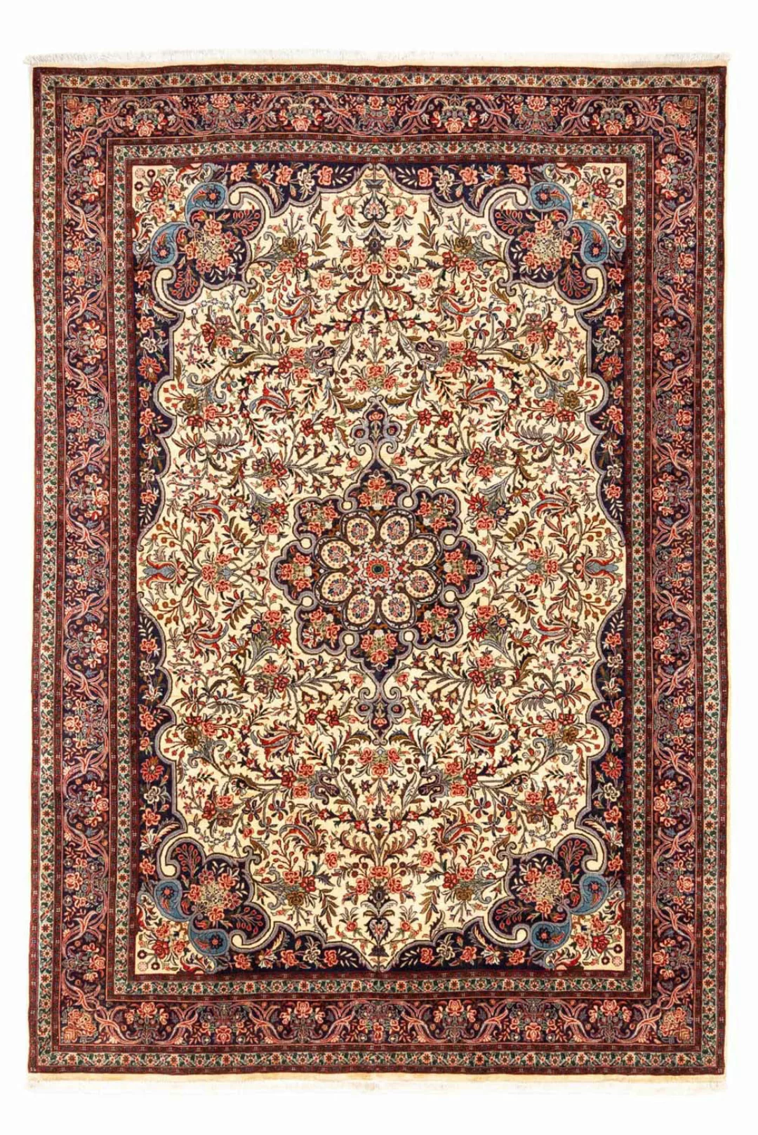 morgenland Wollteppich »Bidjar Takab Medaillon Beige 296 x 198 cm«, rechtec günstig online kaufen