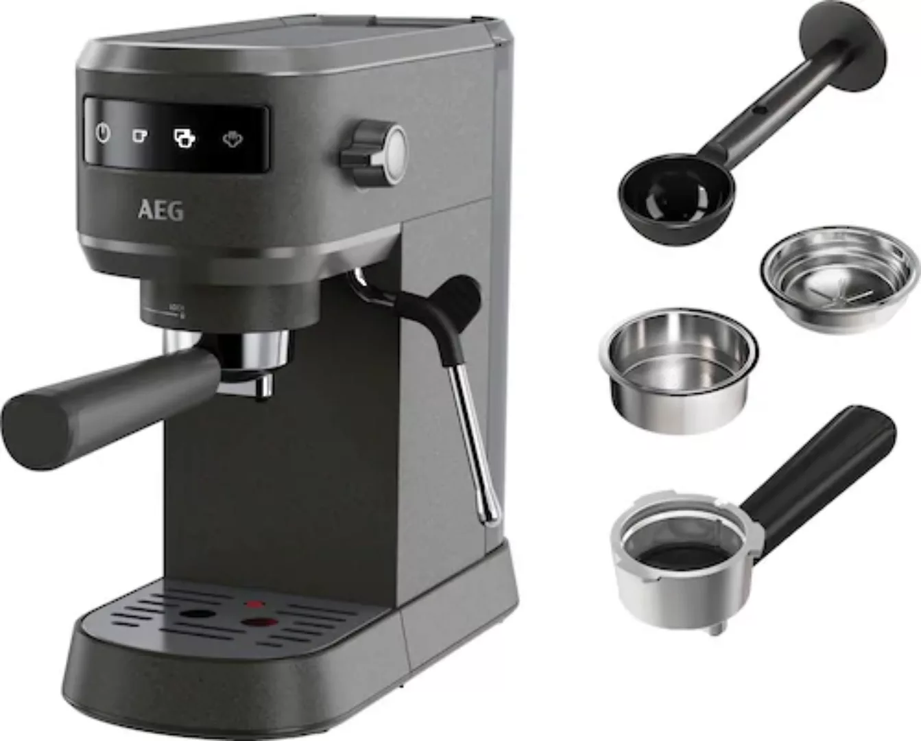 AEG Espressomaschine »Gourmet 6 EC6-1-6BST«, Korbfilter, Siebträger günstig online kaufen