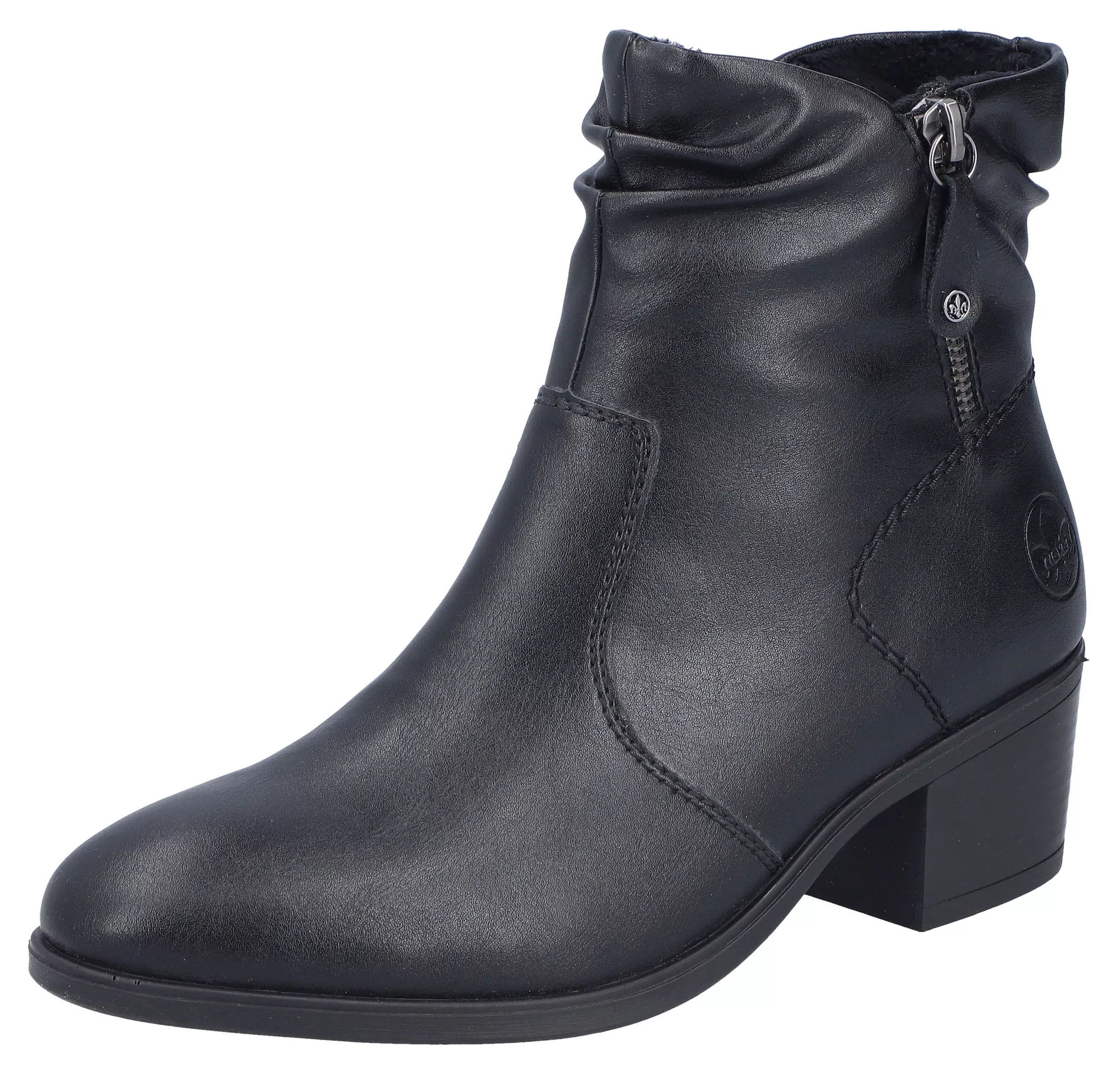 Rieker Stiefelette, Boots, Klassik-Stiefelette, Blockabsatz, mit slouchy Sc günstig online kaufen