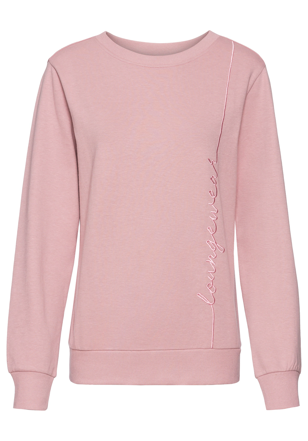 Vivance Longsweatshirt, mit Loungewear Stickerei, Loungeshirt günstig online kaufen