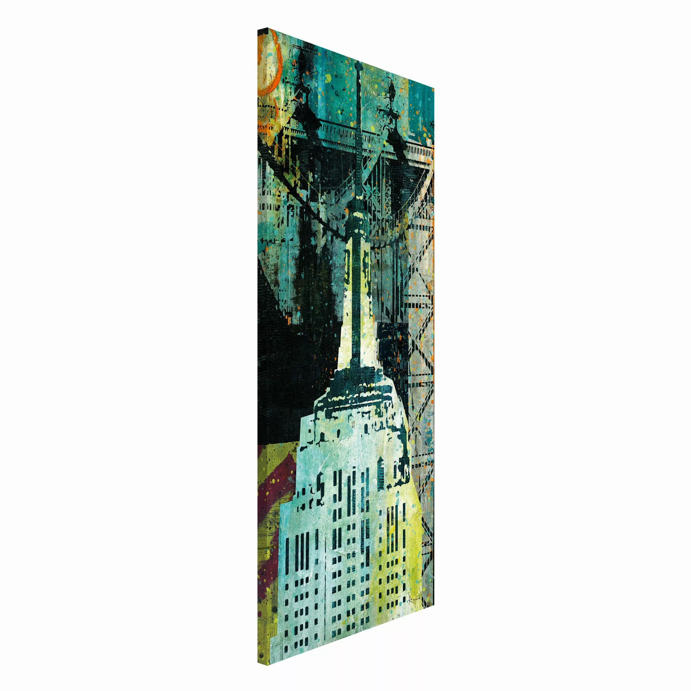 Magnettafel NY Graffiti Empire State Building günstig online kaufen