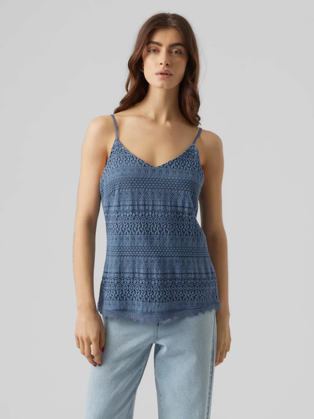 Vero Moda Spaghettitop "VMHONEY LACE SINGLET WVN" günstig online kaufen