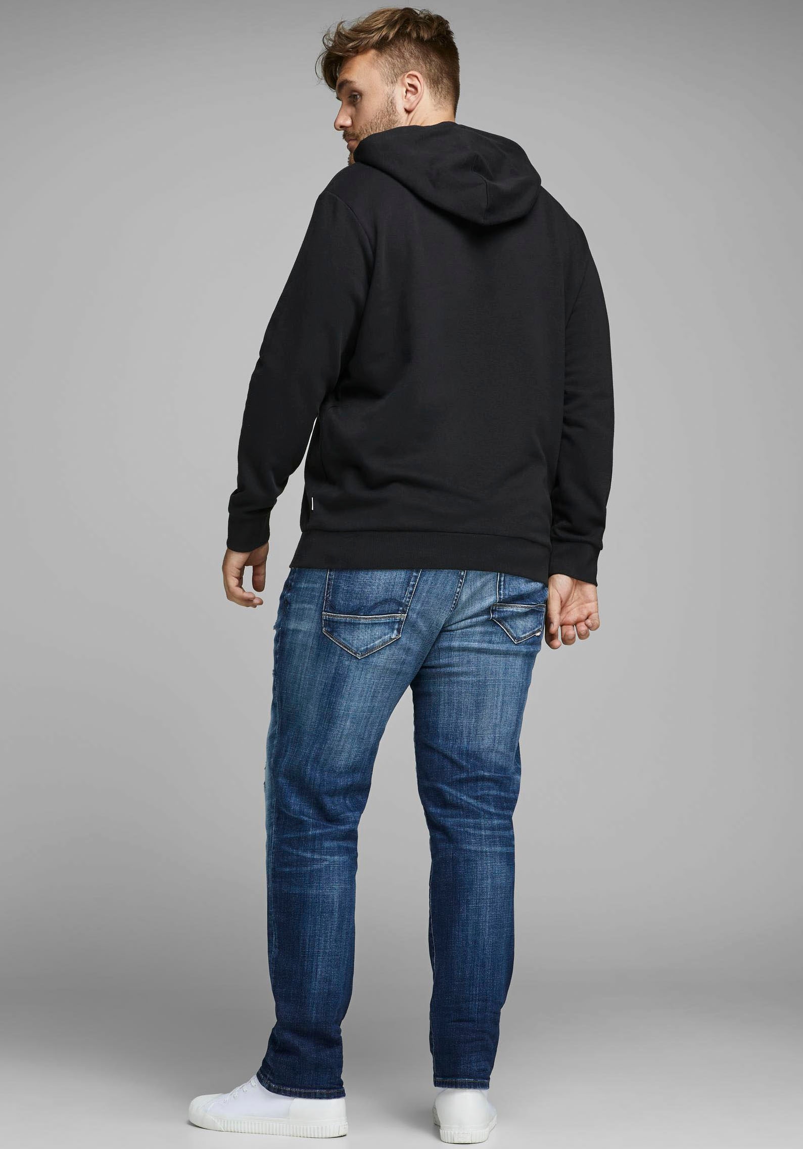 Jack & Jones PlusSize Kapuzensweatshirt CORP LOGO SWEAT HOOD Bis Größe 6XL günstig online kaufen