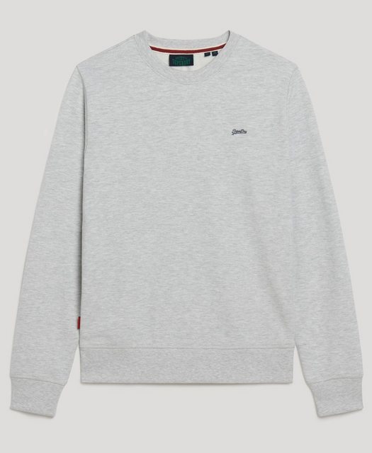 Superdry Sweater ESSENTIAL LOGO CREW SWEAT UB Glacier Grey Marl günstig online kaufen