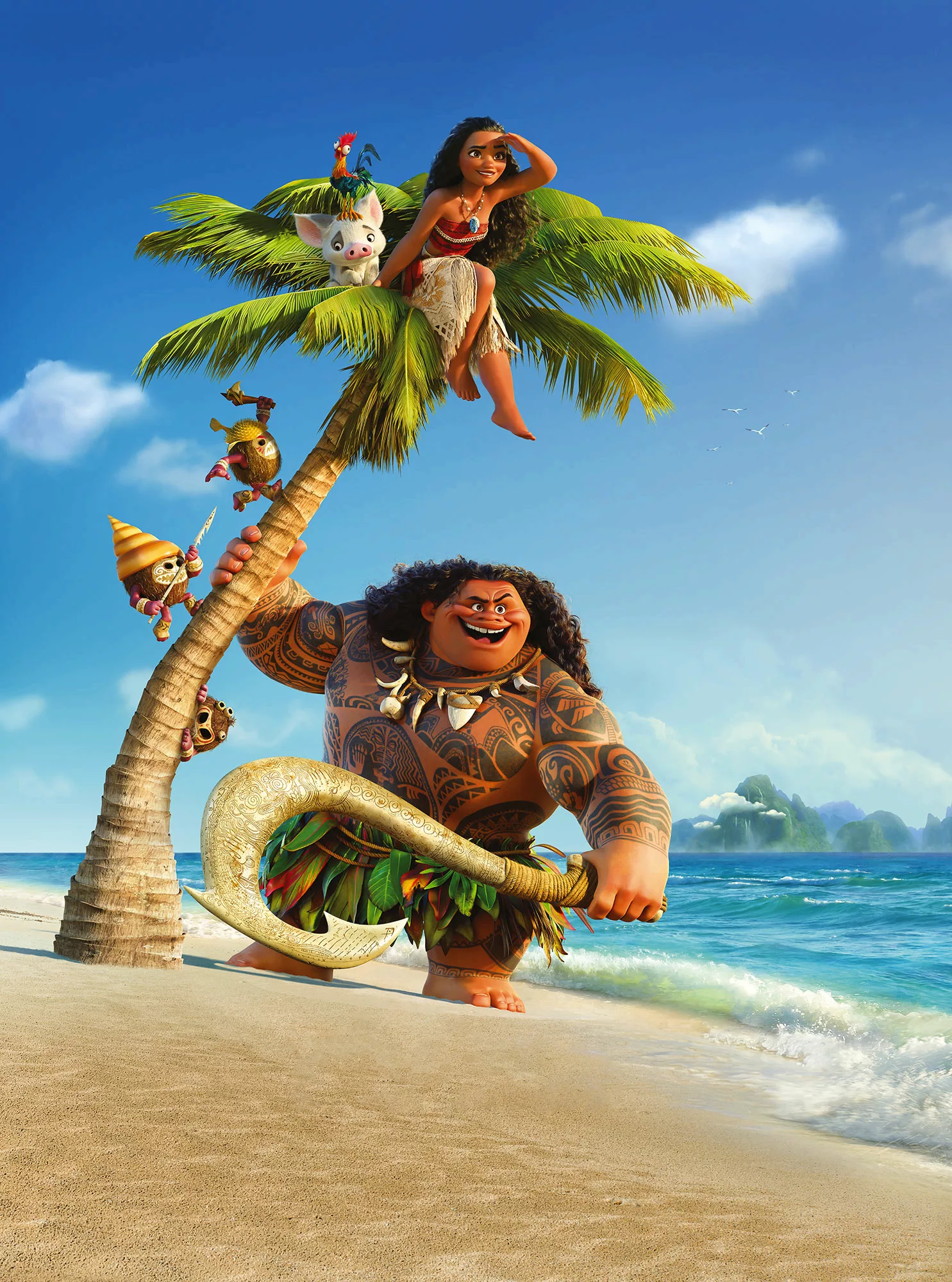 Komar Fototapete Vlies Moana and Maui  184 x 248 cm günstig online kaufen