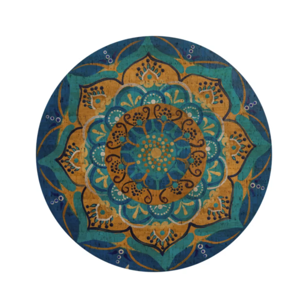 Korkteppich "Mandala - Atlantis" (Rund, Natur) günstig online kaufen