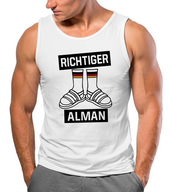 MoonWorks Tanktop Herren Tanktop Richtiger Alman Meme Witz Deutscher Deutsc günstig online kaufen