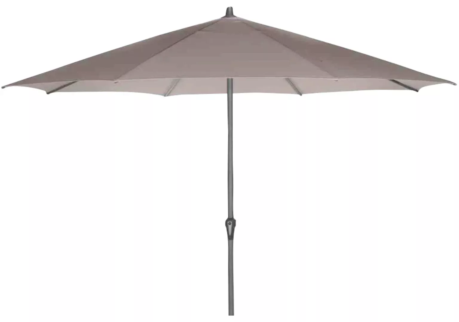 Siena Garden Marktschirm Avio Ø 350 cm Taupe mit Kurbelmechanik günstig online kaufen