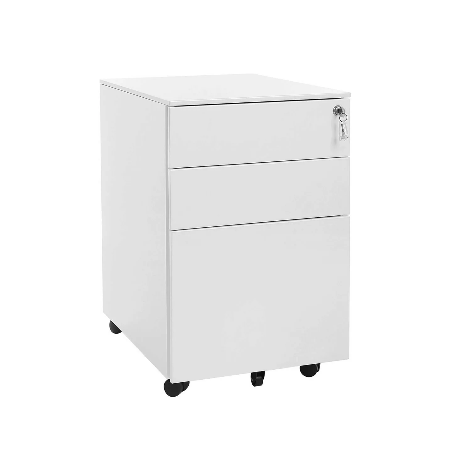 Songmics Rollcontainer 52 cm x 39 cm x 60 cm Weiß günstig online kaufen