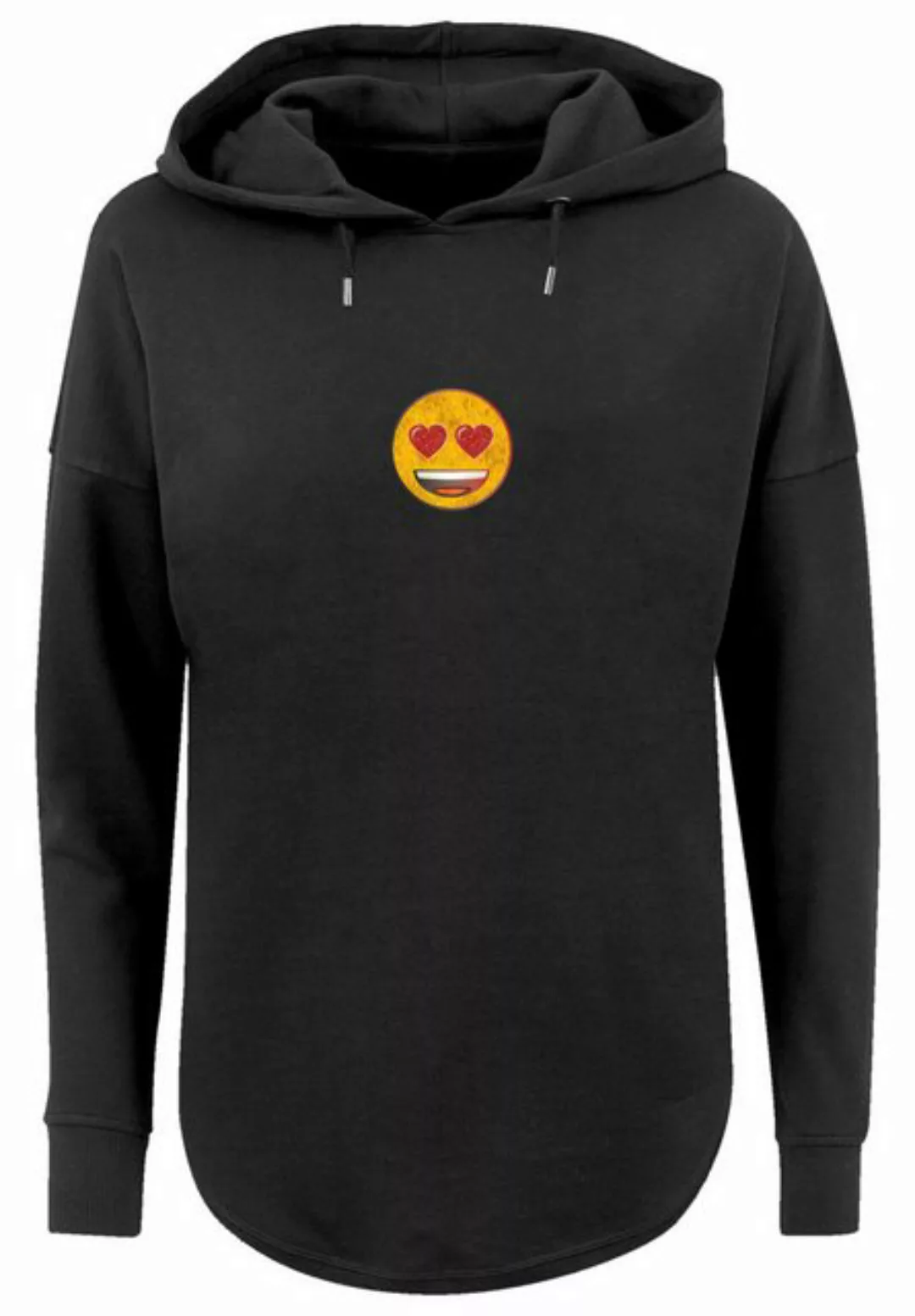 emoji couture Hoodie Smiling furry yellow face jewel hearted eyes Premium Q günstig online kaufen