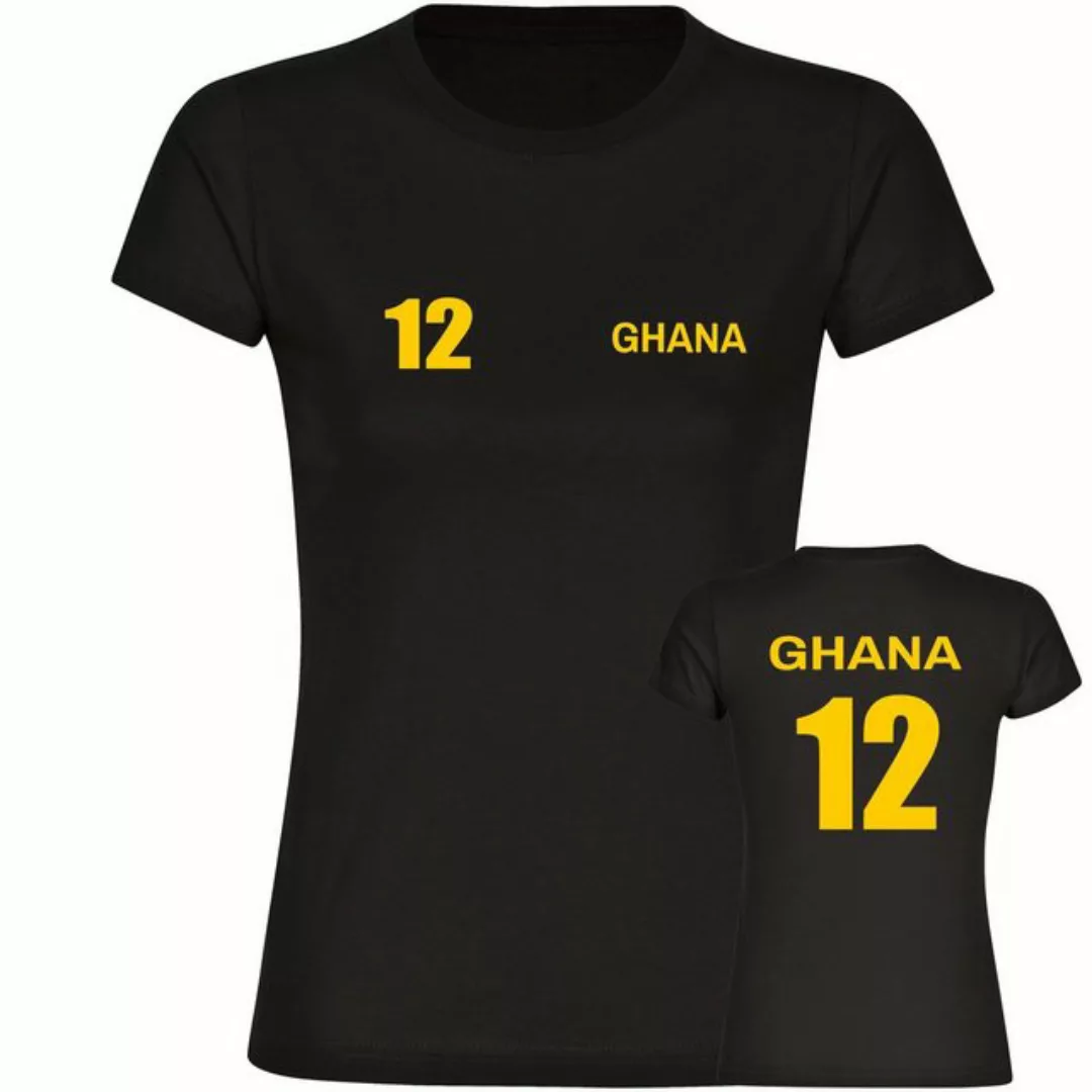 multifanshop T-Shirt Damen Ghana - Trikot 12 - Frauen günstig online kaufen