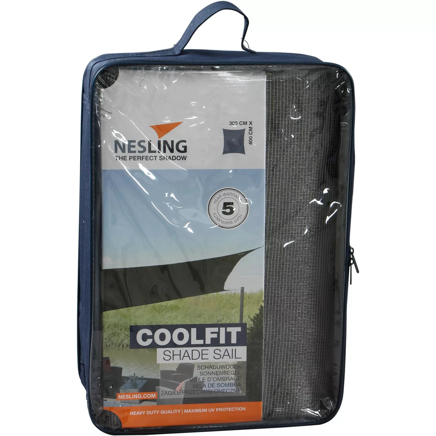 Nesling Sonnensegel Coolfit Grau 300 cm x 400 cm günstig online kaufen