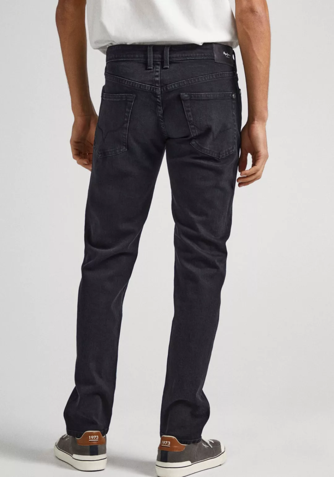 Pepe Jeans Herren Jeans Hatch - Slim Fit - Schwarz - Black Stone Wash günstig online kaufen