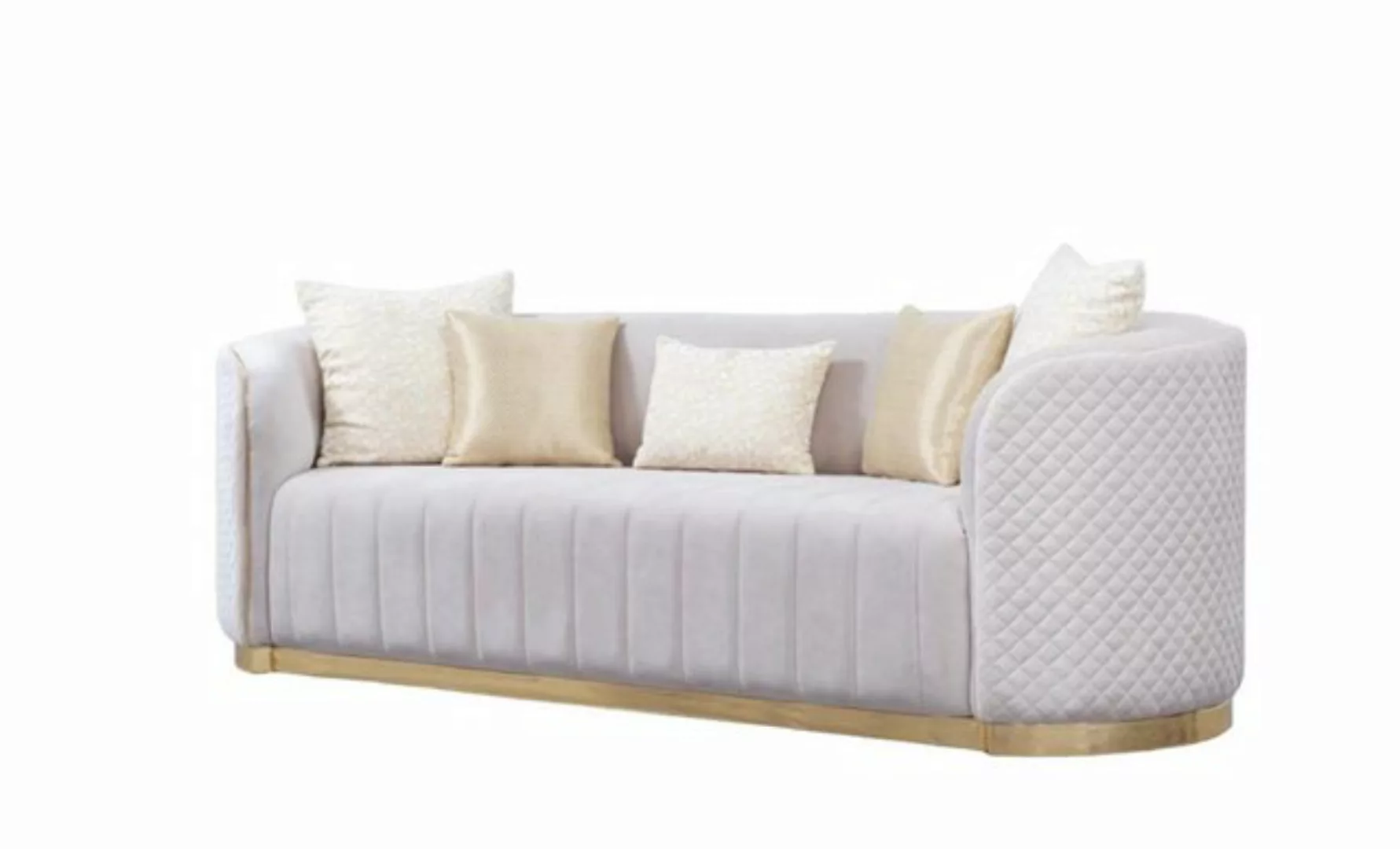 Xlmoebel Big-Sofa Möbel Sofa für Wohnzimmer: Ovale Zweisitzer Couch, Herges günstig online kaufen