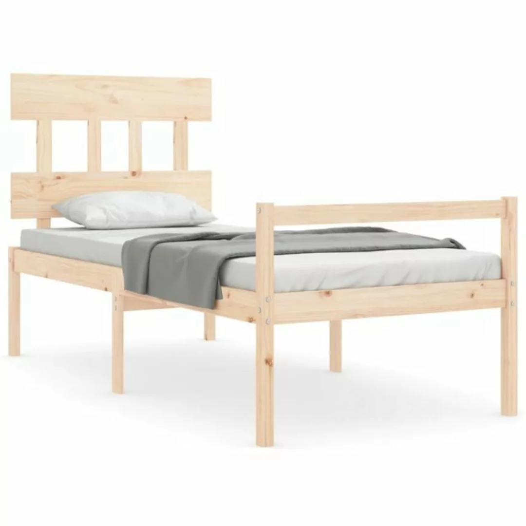 vidaXL Bett Seniorenbett mit Kopfteil Massivholz günstig online kaufen