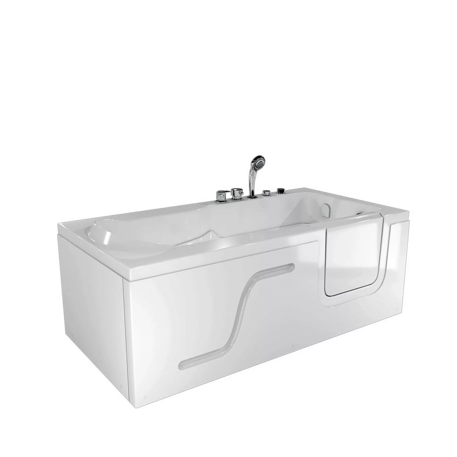 AcquaVapore Whirlpool Seniorenwanne mit Tür S17-WP-L 150x75cm günstig online kaufen