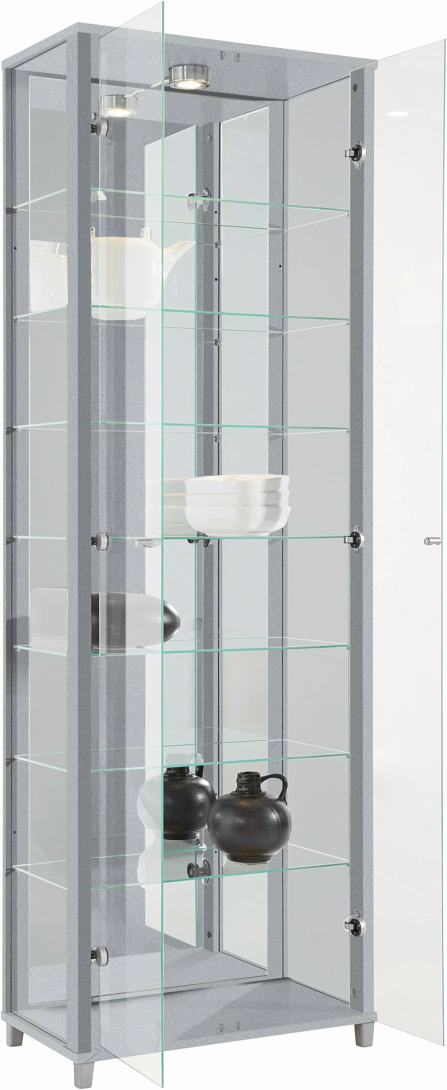 fif möbel Vitrine "OPTIMA", Standvitrine/Glasvitrine 2x Glastür,perfekt für günstig online kaufen