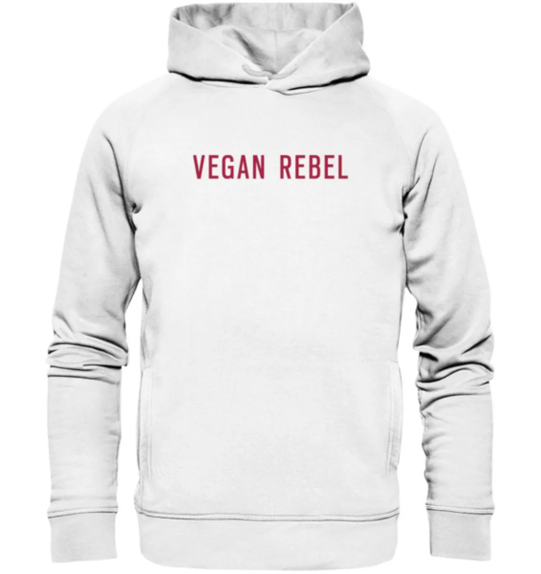 Organic Unisex Hoodie “Vegan Rebel” günstig online kaufen