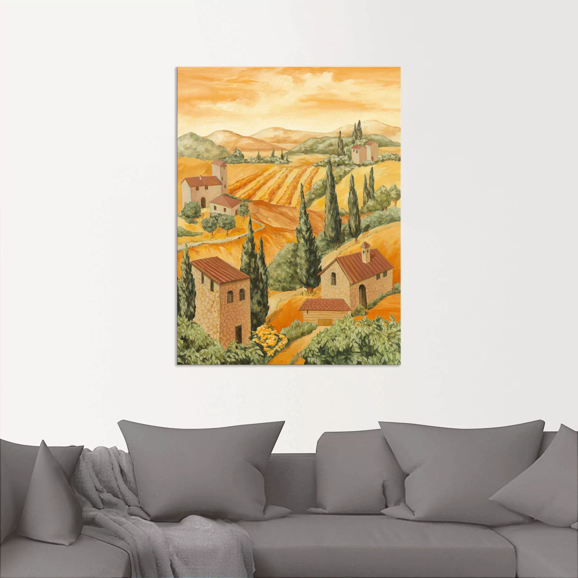 Artland Wandbild "Italien Toscana", Europa, (1 St.), als Alubild, Outdoorbi günstig online kaufen