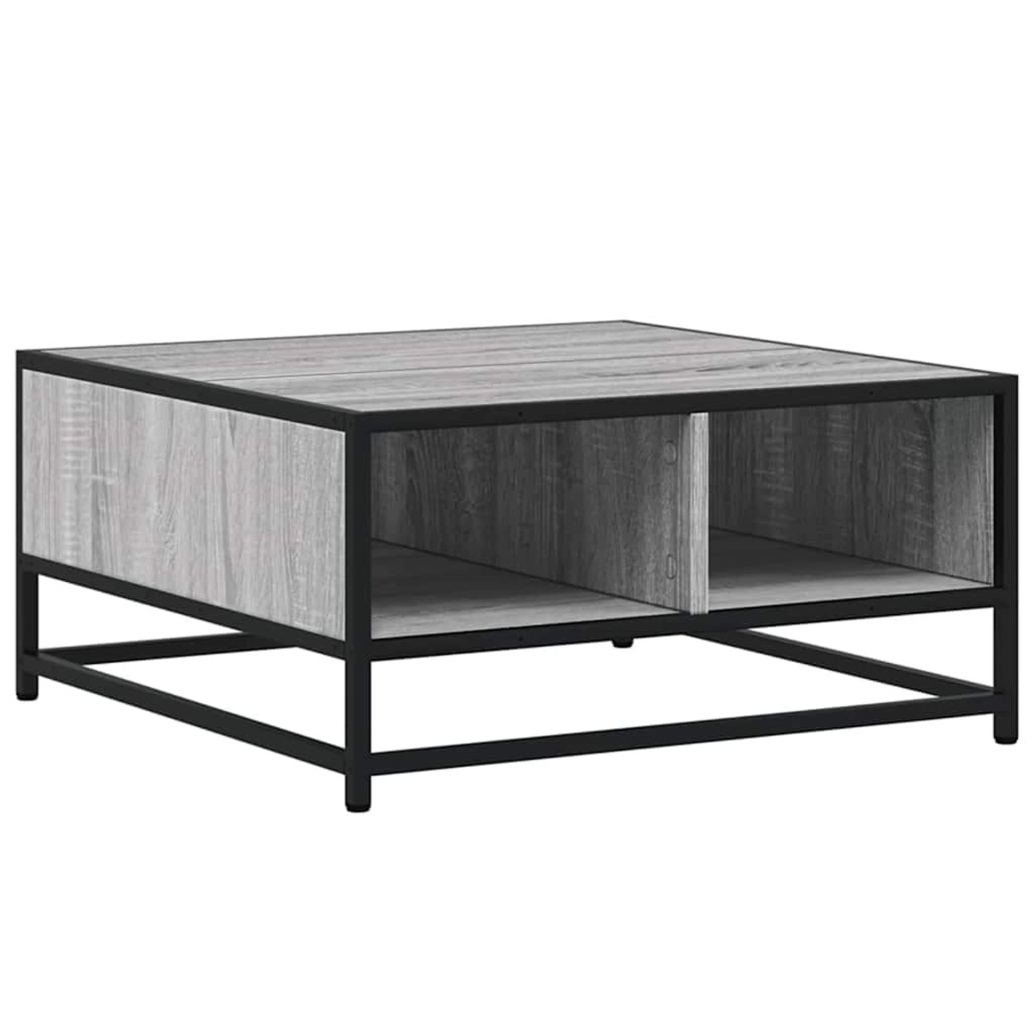vidaXL Couchtisch Grau Sonoma 60,5x60,5x30 cm Holzwerkstoff und Metall 8487 günstig online kaufen
