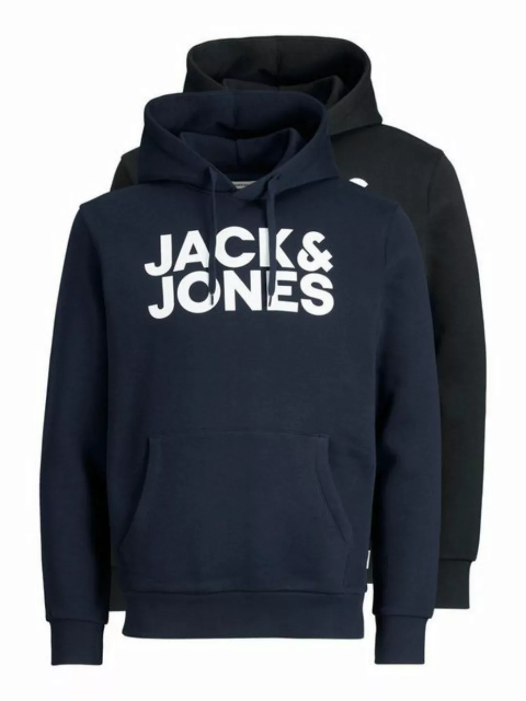 Jack & Jones Kapuzensweatshirt JJECORP LOGO SWEAT HOOD 2PK MP NOOS (Packung günstig online kaufen