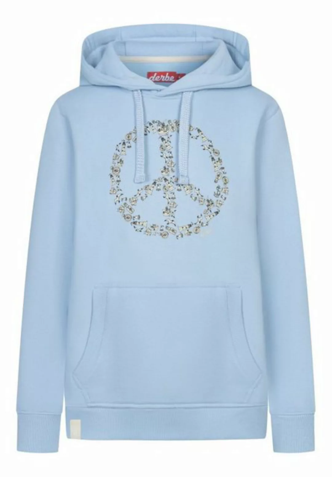 Derbe Hoodie Peace Damen Kapuzenpullover (1-tlg) günstig online kaufen