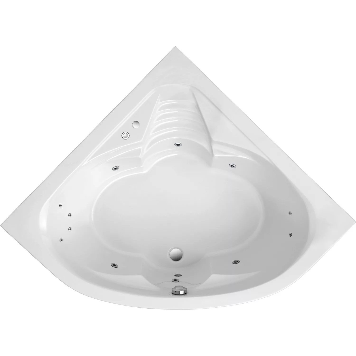 Ottofond Whirlpool Cascade Komfort 140 cm Weiß günstig online kaufen
