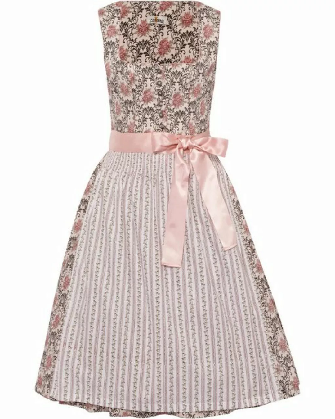 Almsach Dirndl Midi Dirndl mit Rosenprint günstig online kaufen