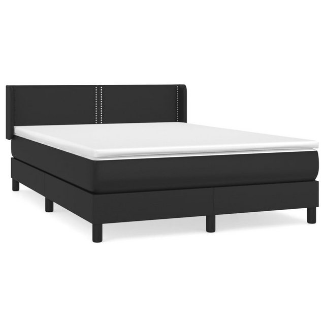 vidaXL Boxspringbett Bett Boxspringbett mit Matratze & Topper Kunstleder ve günstig online kaufen