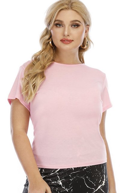 LOVGCCN T-Shirt Rückenfreies Casual T-Shirt mit kurzen Ärmeln (Rückenfreies günstig online kaufen