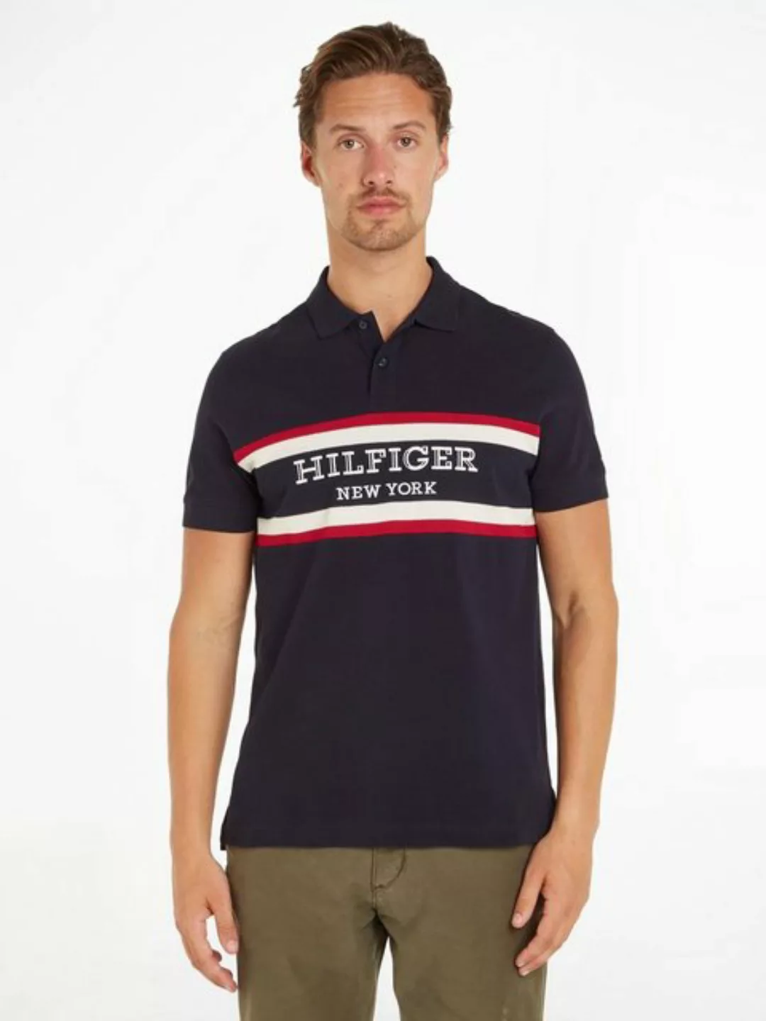 Tommy Hilfiger Poloshirt MONOTYPE COLORBLOCK REG POLO Colorblocking-Streife günstig online kaufen