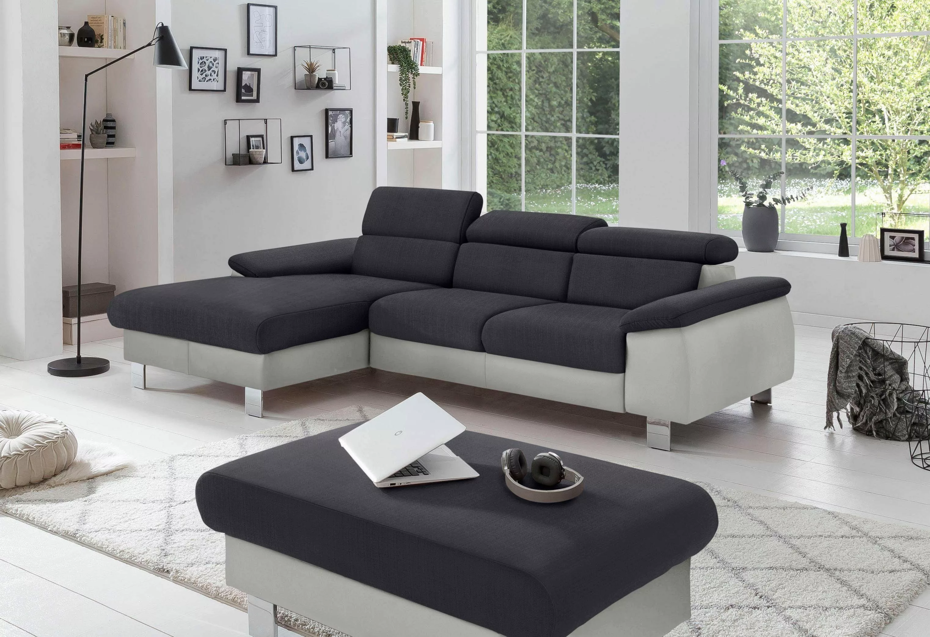 COTTA Polstergarnitur "Komaris L-Form", (Set), Set bestehend aus: Ecksofa m günstig online kaufen
