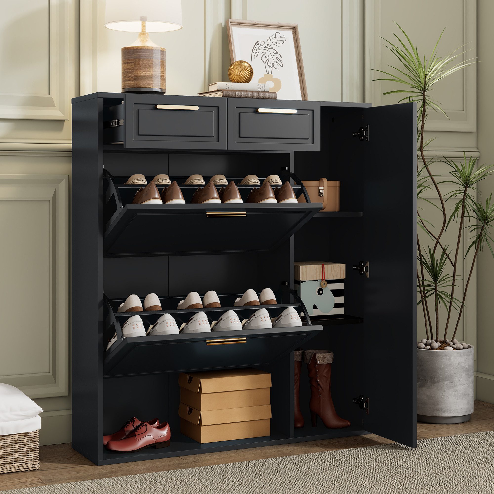 Merax Schuhschrank mit verstellbaren Regalen und günstig online kaufen