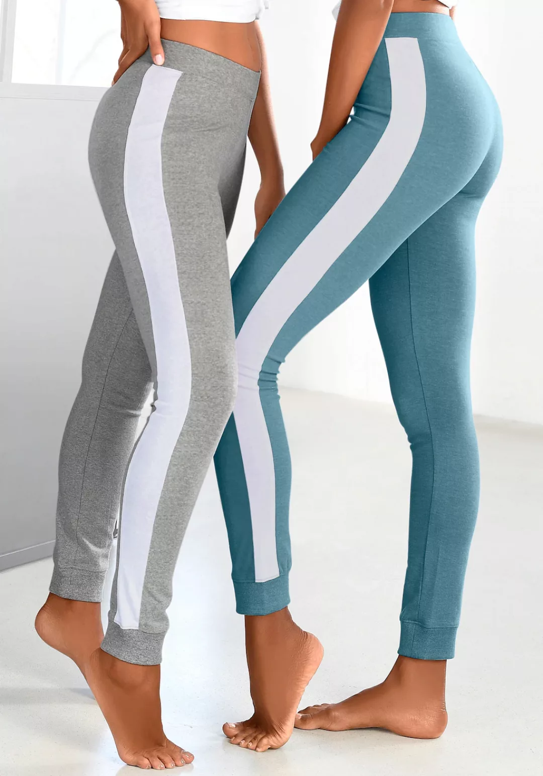 Arizona Leggings (2er-Pack) mit breitem Streifen günstig online kaufen