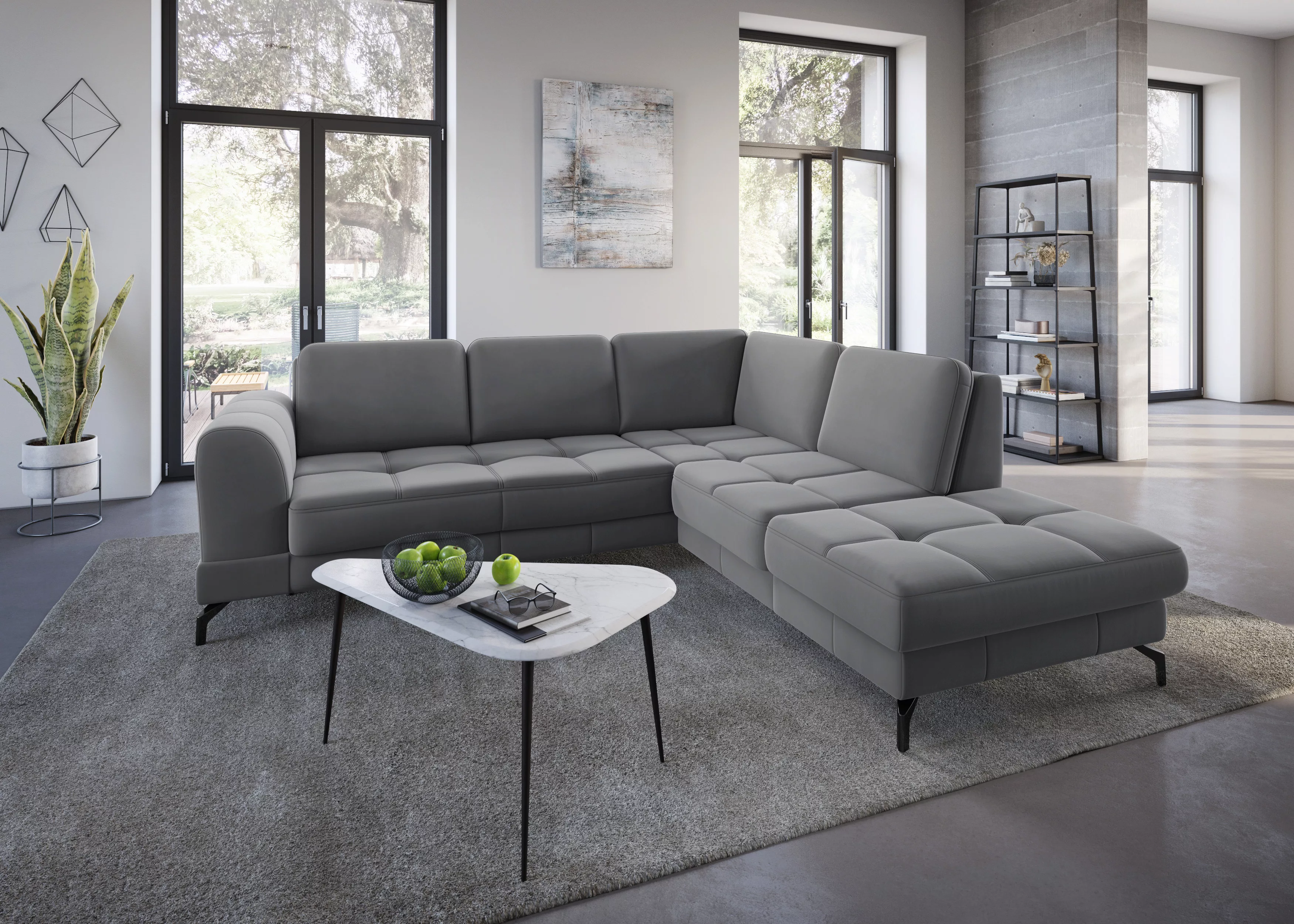 sit&more Ecksofa "Bendigo L-Form", inklusive Sitztiefenverstellung, Bodenfr günstig online kaufen