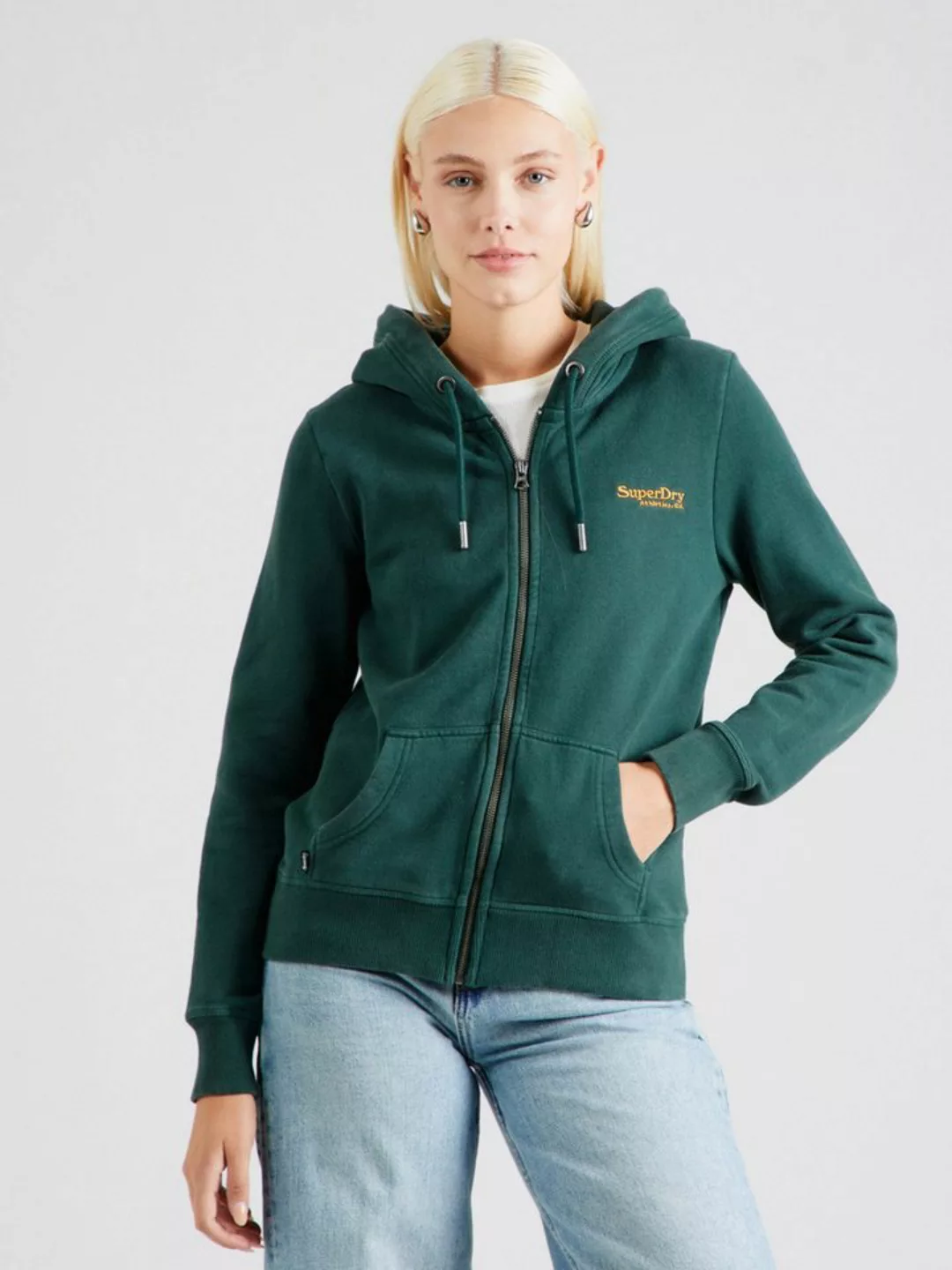 Superdry Sweatjacke ESSENTIAL (1-tlg) Stickerei günstig online kaufen