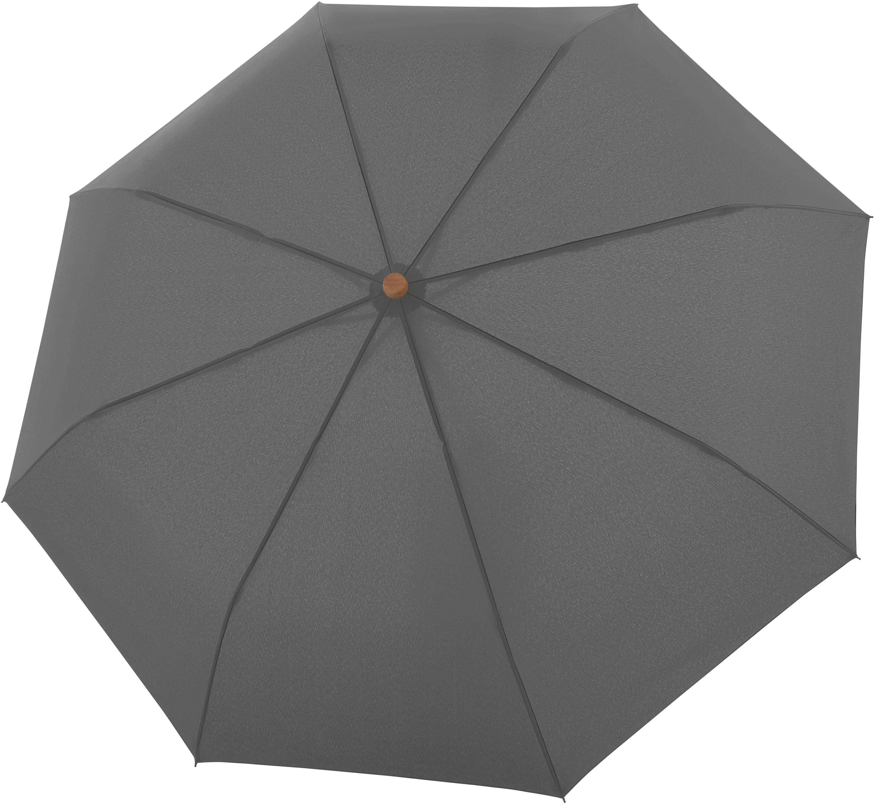 doppler Taschenregenschirm "nature Mini, slate grey", aus recyceltem Materi günstig online kaufen
