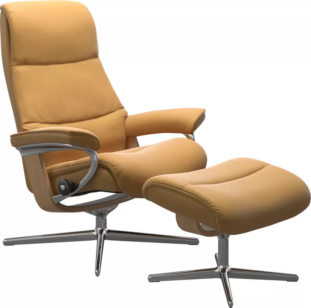 Stressless Fußhocker "View", mit Cross Base, Größe S, M & L, Holzakzent Eic günstig online kaufen