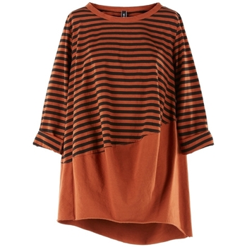 Wendy Trendy  Sweatshirt Top 220847 - Orange/Black günstig online kaufen