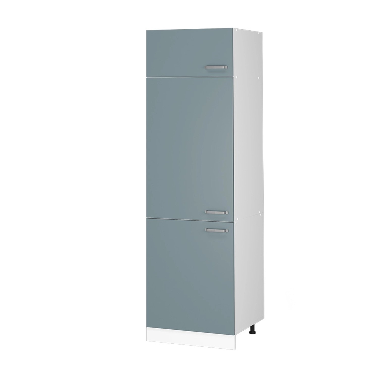 Vicco Kühlumbauschrank R-Line, Blau-Grau/Weiß, 60 cm günstig online kaufen